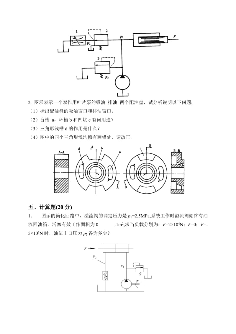 东北大学液压考试复习试卷含答案.doc_第3页