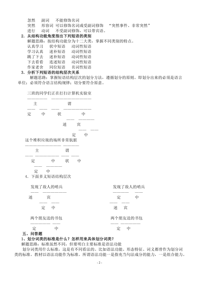 现代汉语2形成性考核册及参考答案.doc_第2页