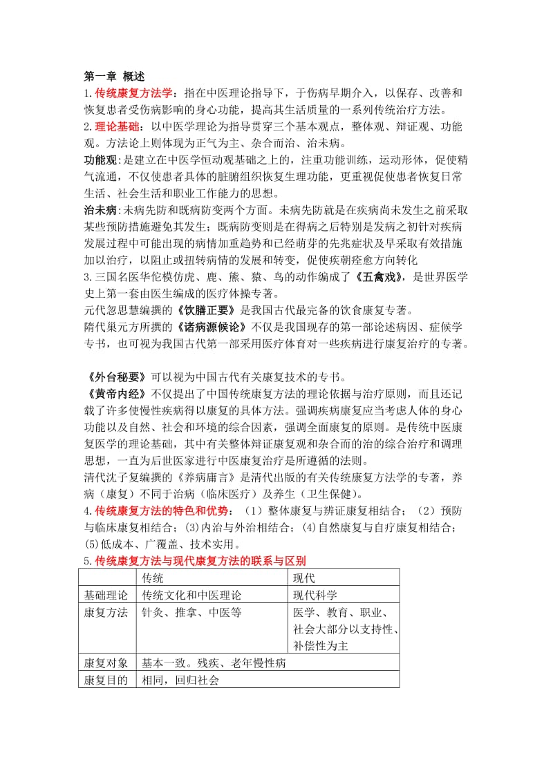 传统康复法学考试重点.doc_第1页