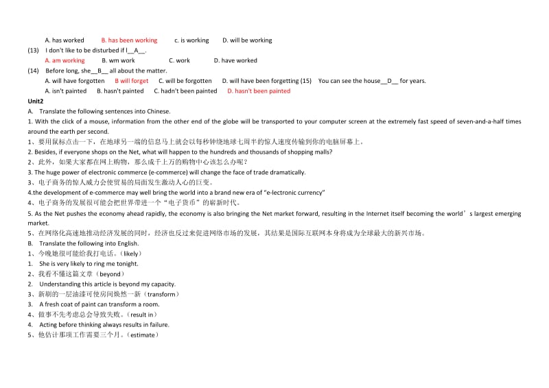 清华大学出社工程硕士研究生英语基础教程课后习题答案.doc_第3页