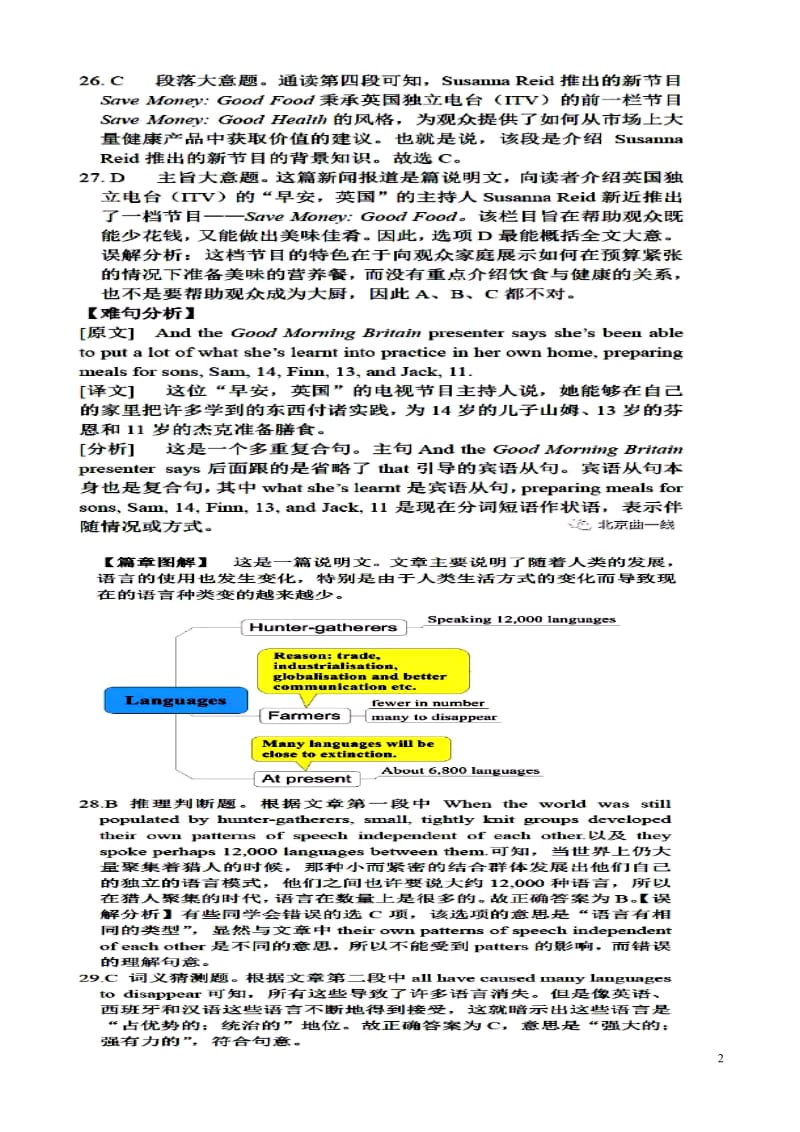 2018高考英语真题全国卷1详细解析.doc_第2页