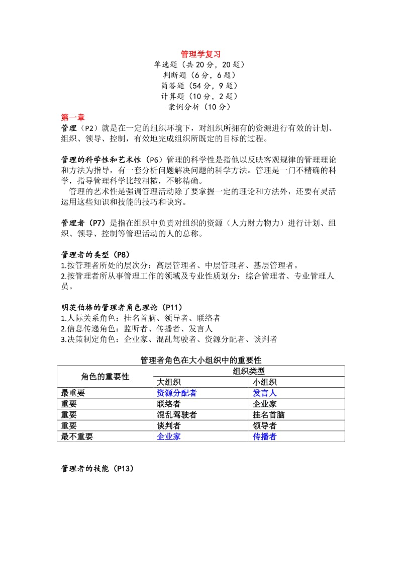 北京中医药大学管理学重点答案.doc_第1页