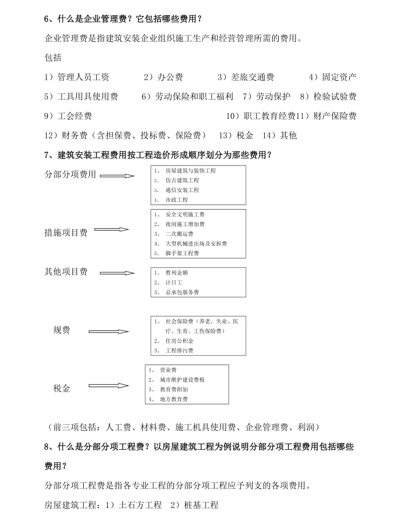 福大至诚工程概预算简答题归纳.doc_第2页