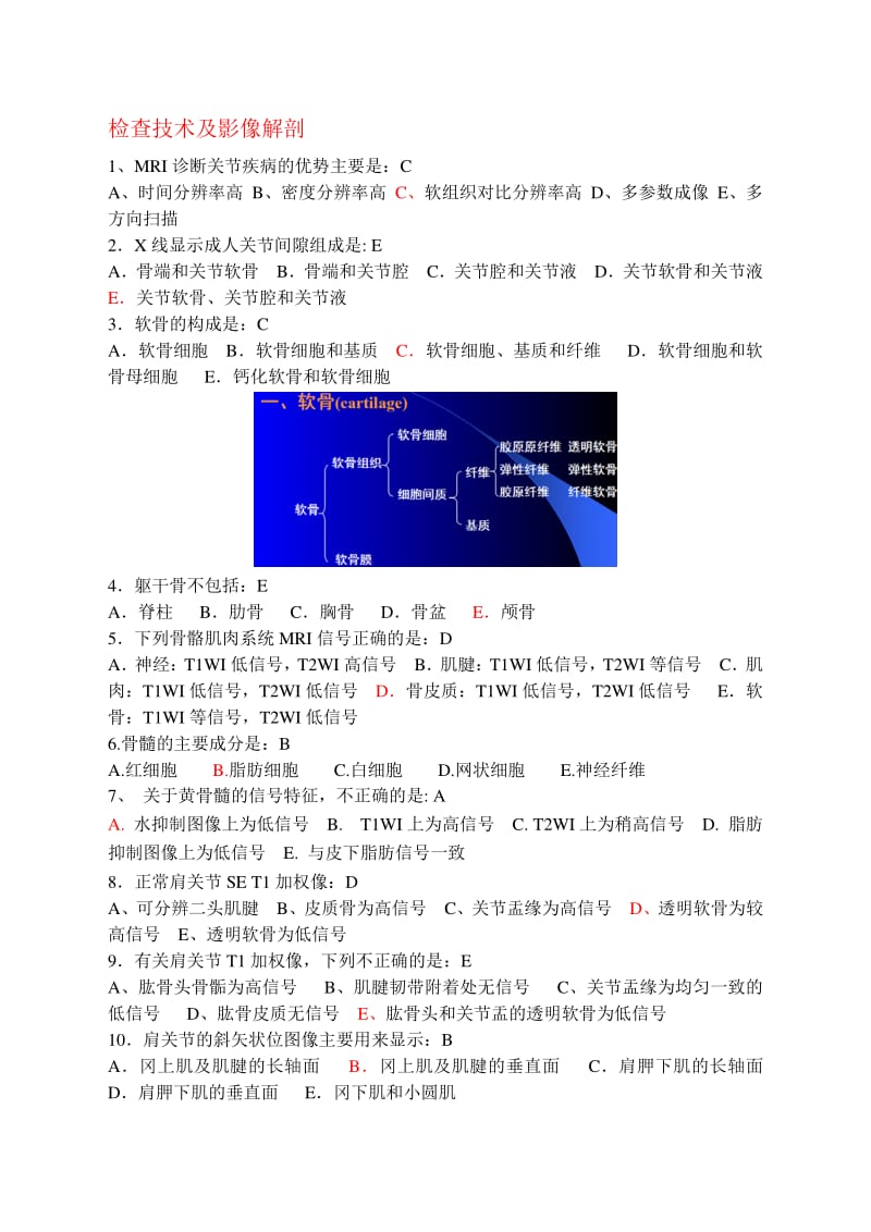 大型仪器上岗证考试历试题按系统骨关节MR篇.pdf_第2页