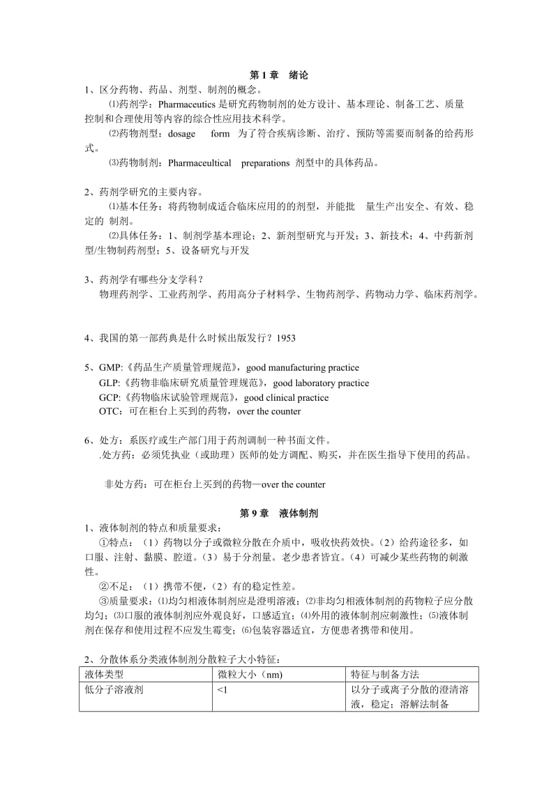 药剂学课后习题答案.doc_第1页