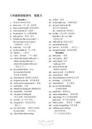 新外研版八年級下冊英語復(fù)習(xí)知識點(diǎn).doc