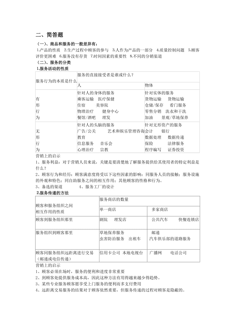 服务营销复习大纲及答案.doc_第2页