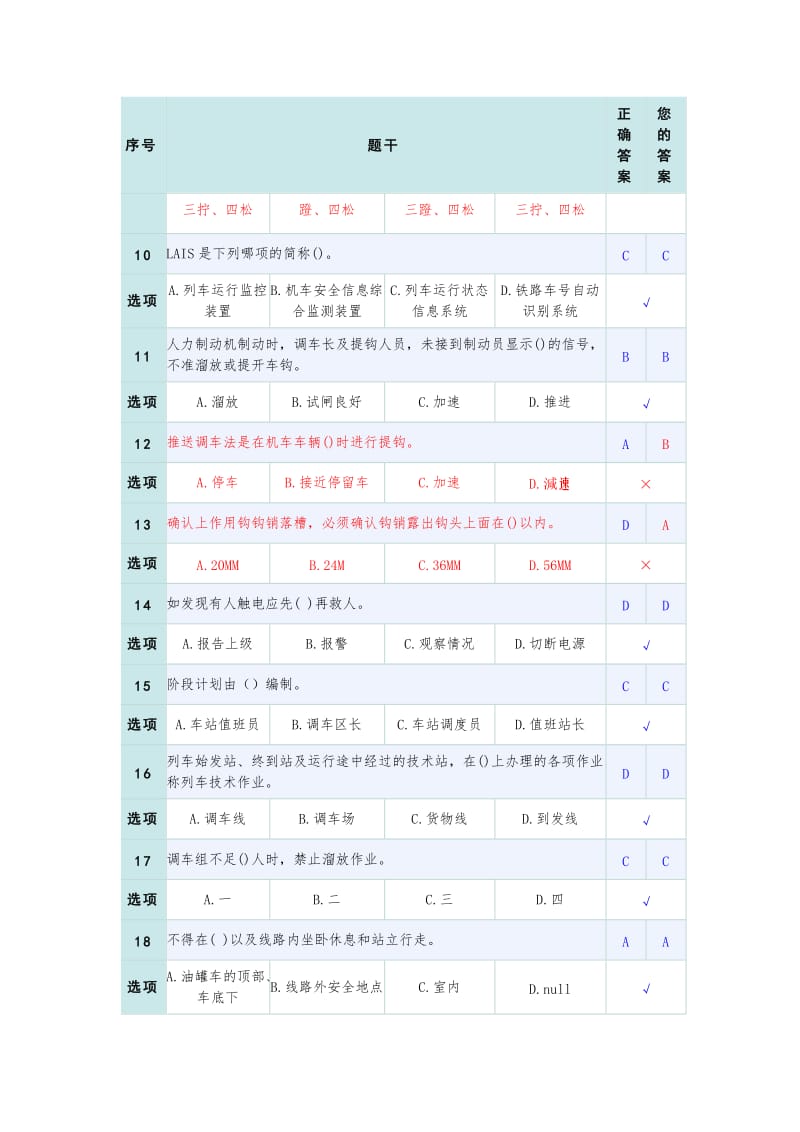 长沙车务段大学生季度考试题库第一套.doc_第2页