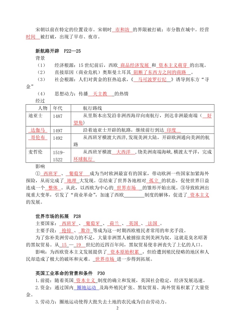 第二学期历史期末考试复习知识点答案.doc_第2页