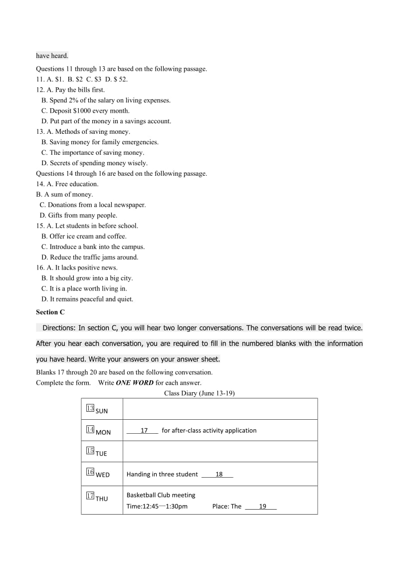 普通高等学校招生全国统一考试英语试题上海卷,含答案.doc_第2页