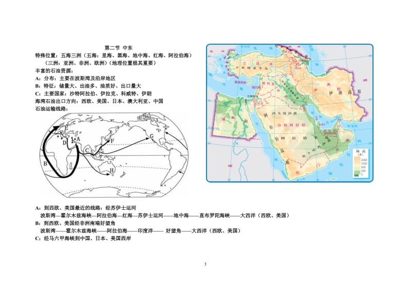 中图版八年级地理下册复习提纲.doc_第3页