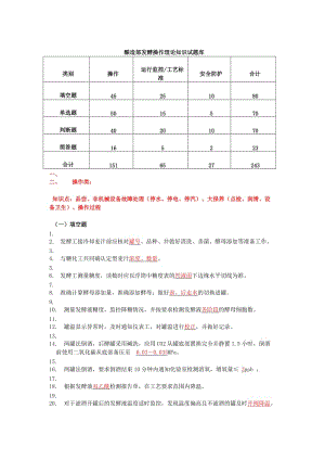 啤酒發(fā)酵操作試題庫.doc