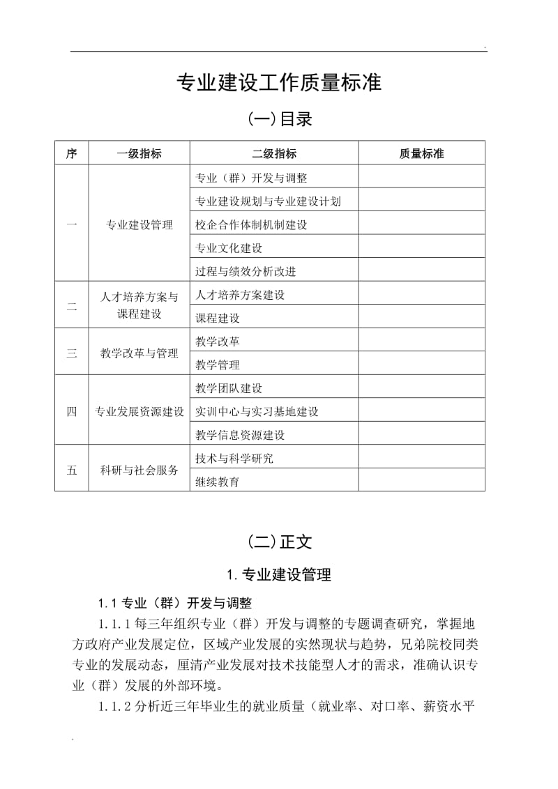 专业建设质量标准.doc_第1页