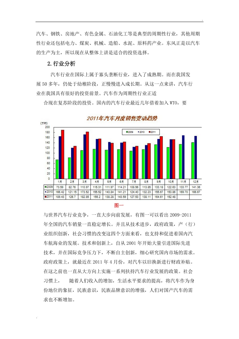 东风汽车股份有限公司投资分析_第2页