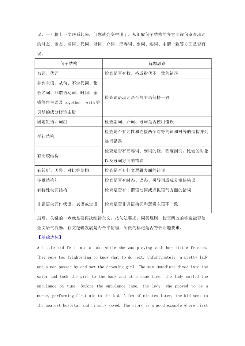 高考英语二轮复习 核心考点总动员 专题47 短文改错（三）（含解析）_第2页