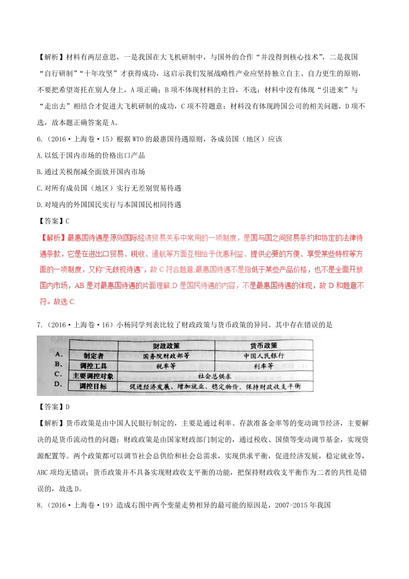 高考政治（四海八荒易错集）专题04 发展社会主义市场经济_第3页