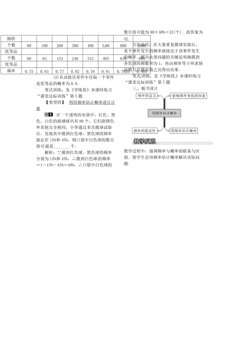 九年级数学下册 4_3 用频率估计概率教案 （新版）湘教版_第2页