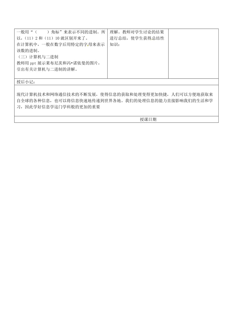 七年级信息技术上册 第一课 信息与信息技术（第3课时）教案 苏教版_第2页