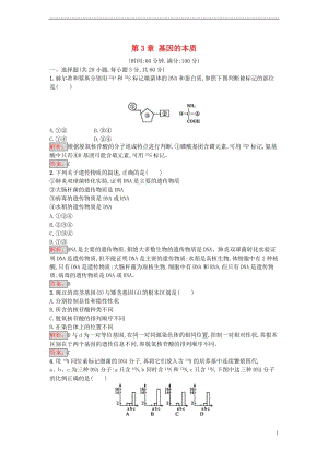 2016-2017學(xué)年高中生物 第3章 基因的本質(zhì)單元測評 新人教版必修2