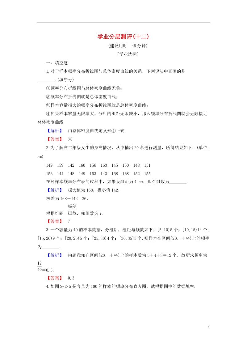 2016-2017学年高中数学学业分层测评12苏教版必修3_第1页