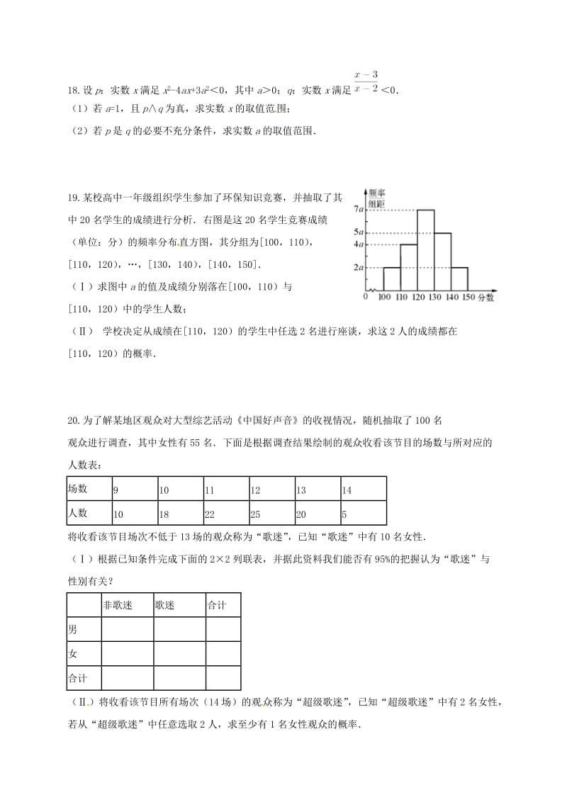 高二数学上学期期末考试试题 文14 (2)_第3页