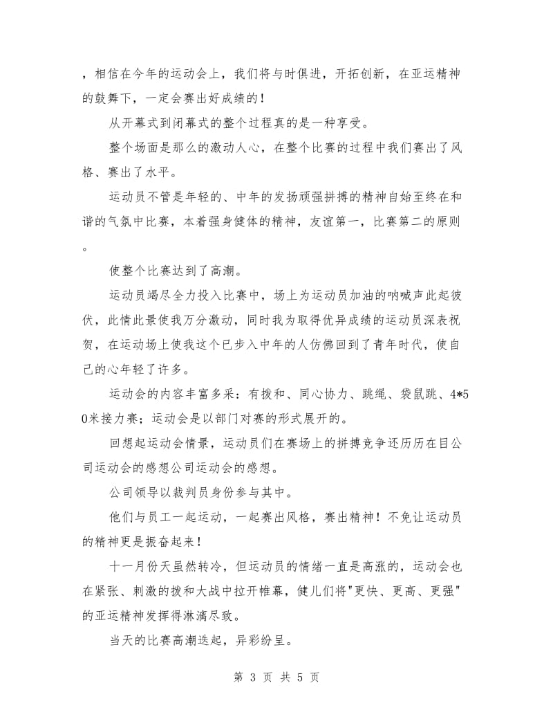 公司运动会工作总结_第3页