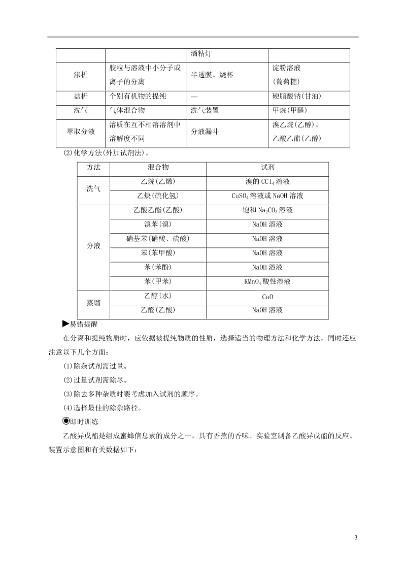 2016-2017学年高中化学第一章认识有机化合物章末系统总结新人教版选修_第3页