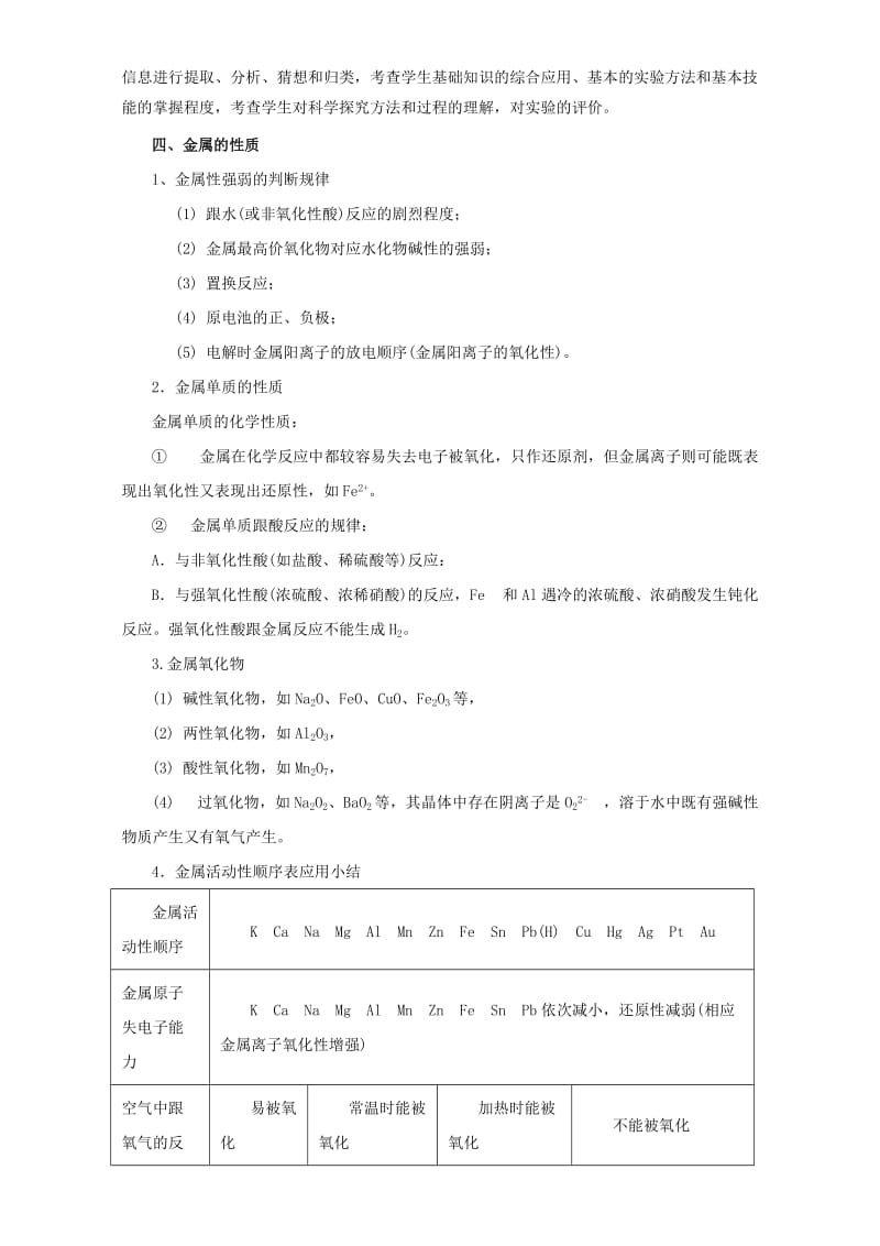 高考化学二轮复习 专题05 金属及其化合物教学案（含解析）_第3页