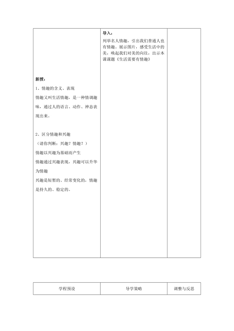 七年级政治上册 6_1 生活需要有情趣教案2 苏教版（道德与法治）_第2页