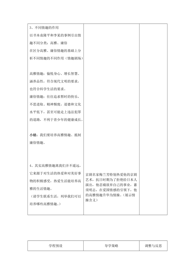 七年级政治上册 6_1 生活需要有情趣教案2 苏教版（道德与法治）_第3页