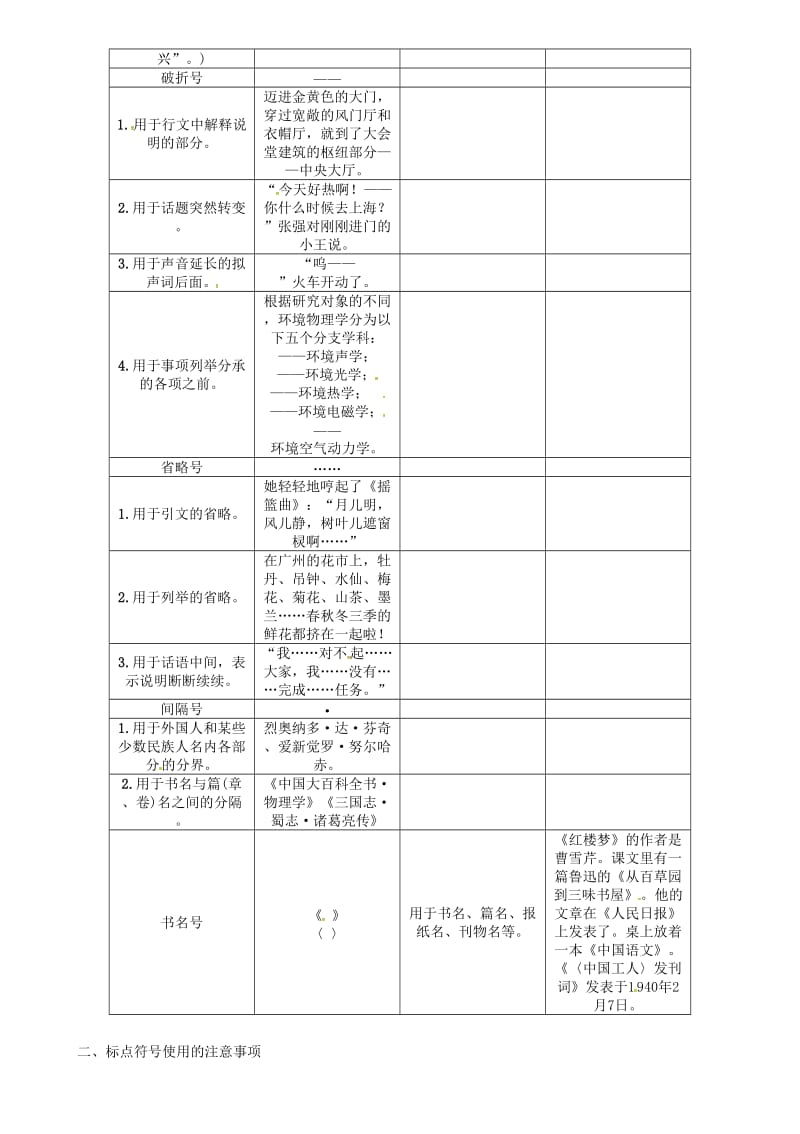 中考语文命题研究 第二部分 中考题型突破篇 附录9 正确使用标点符号_第3页