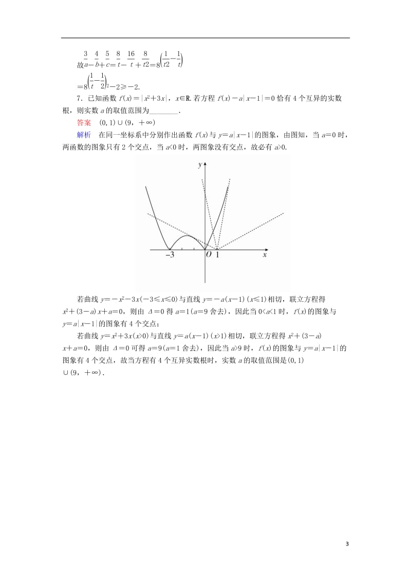 2017高考数学一轮复习第二章函数的概念及其基本性质2.4.1二次函数对点训练理_第3页