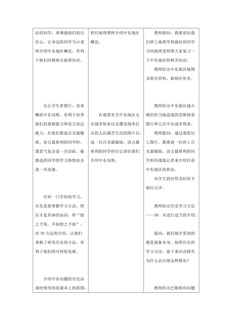 九年级历史下册 第六单元 第13课 动荡的中东地区教案4 新人教版_第2页