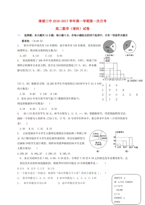 高二數(shù)學(xué)上學(xué)期第一次月考試題 理（無答案）3