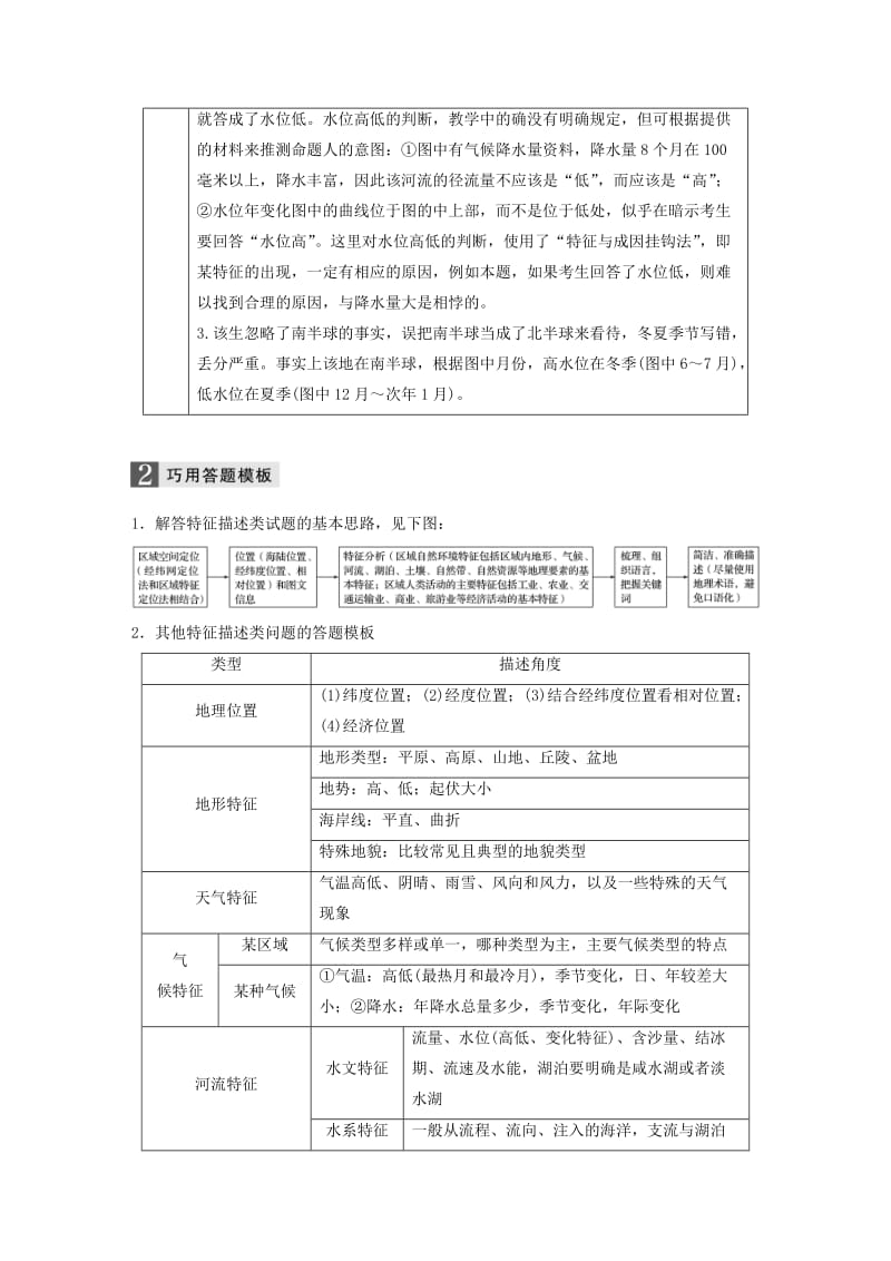 高考地理二轮复习 答题规范 题型1 特征描述类_第3页