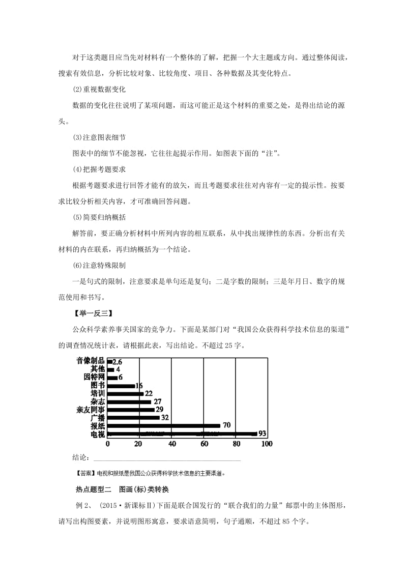 高考语文 热点题型和提分秘籍 专题09 图文转换_第2页