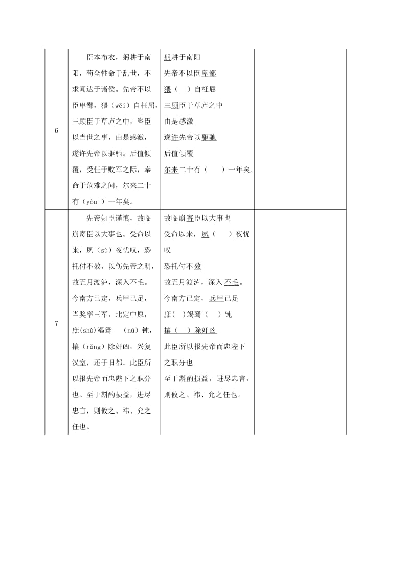 九年级语文下册 17《出师表》导学案苏教版_第3页