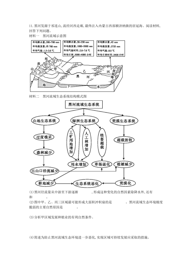 高中地理 6.2 中国的可持续发展实践（第1课时）检测题 新人教版必修2_第3页