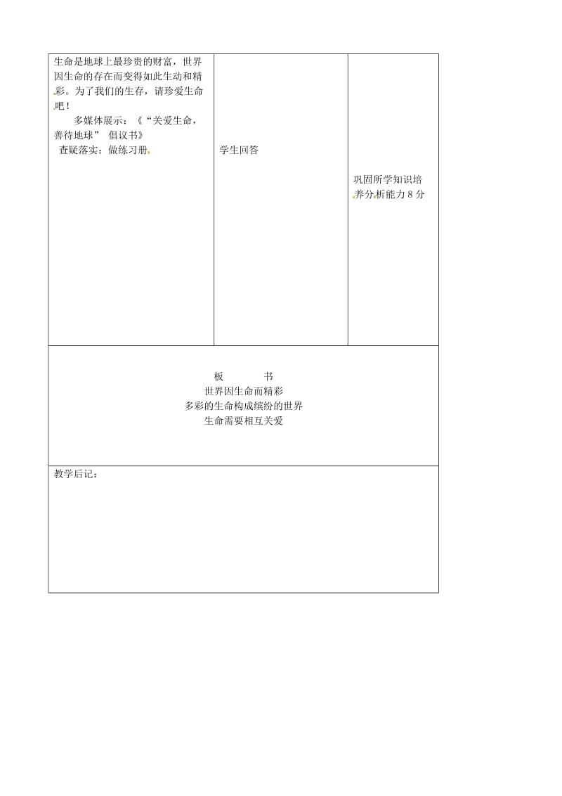 七年级政治上册 第2单元 第3课 第2框 认识你自己教案1 北师大版（道德与法治）_第3页