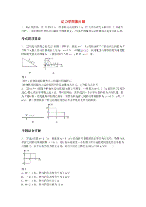 高考物理一輪復(fù)習(xí) 第三章 微專題19 動力學(xué)圖像問題