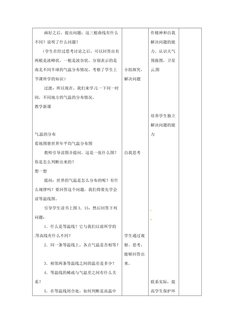 七年级地理上册 3.2 气温和气温的分布（第3课时）教案 新人教版_第2页