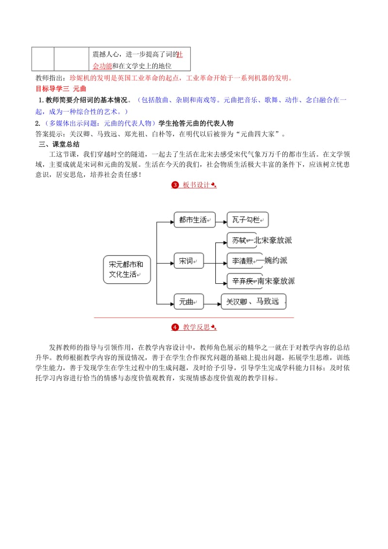 七年级历史下册 第二单元 第12课 宋元时期的都市和文化教案 新人教版_第3页