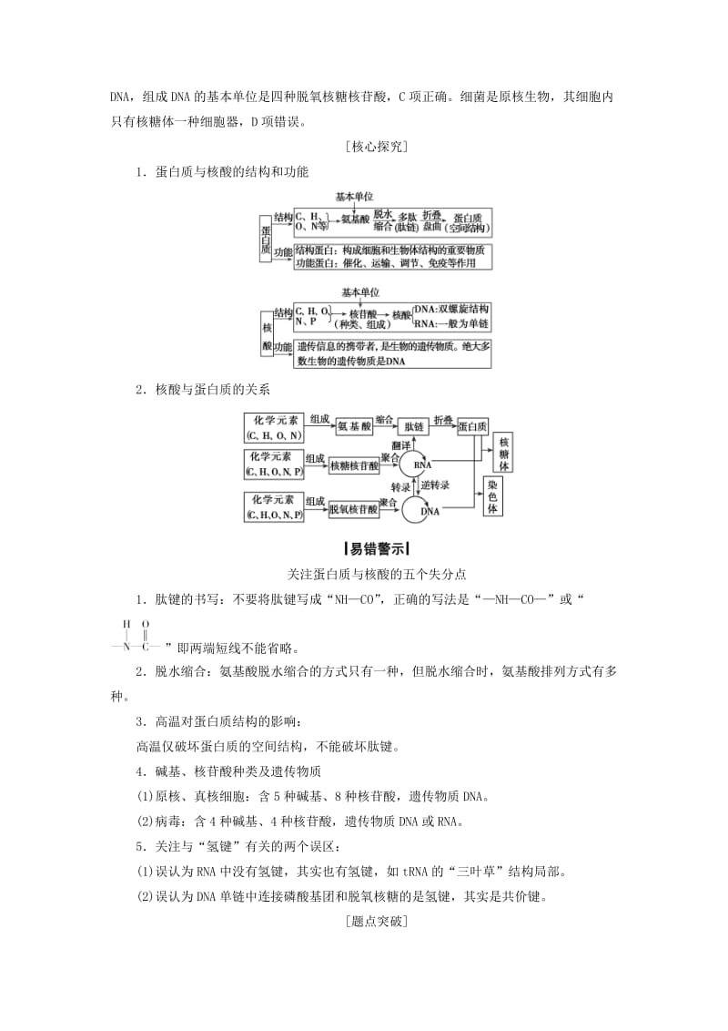 高考生物二轮复习 第1部分 专题讲练突破 专题1 细胞的分子组成和基本结构 第1讲 细胞的分子组成_第3页