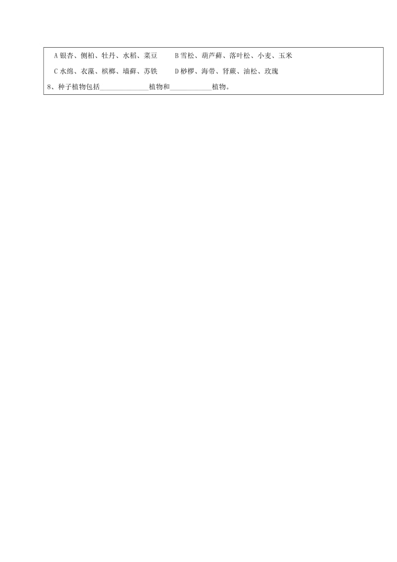 七年级生物上册 2_1_1 绿色植物的主要类群学案2济南版_第3页