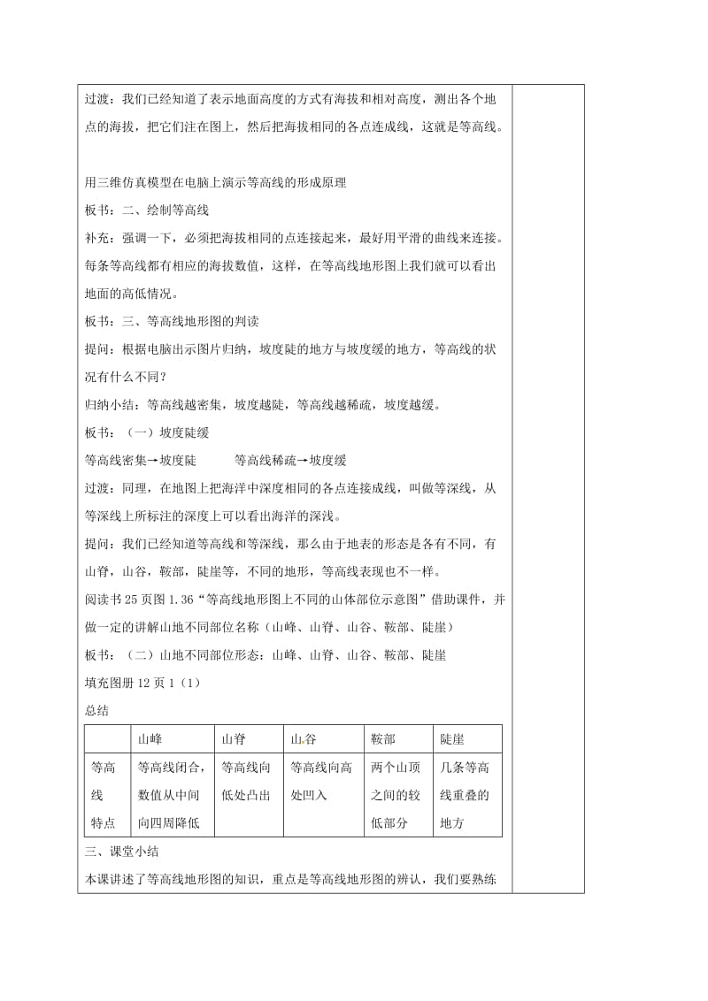 七年级地理上册 1_4 地形图的判读教案 新人教版_第3页