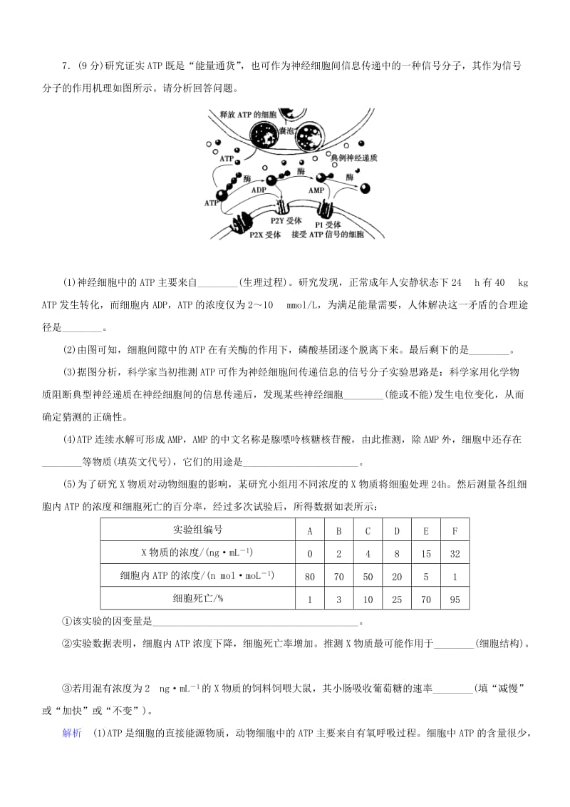 高考生物二轮复习 专题辅导与训练 第三部分 基础回扣篇 专题二 仿真押题卷（一）_第3页