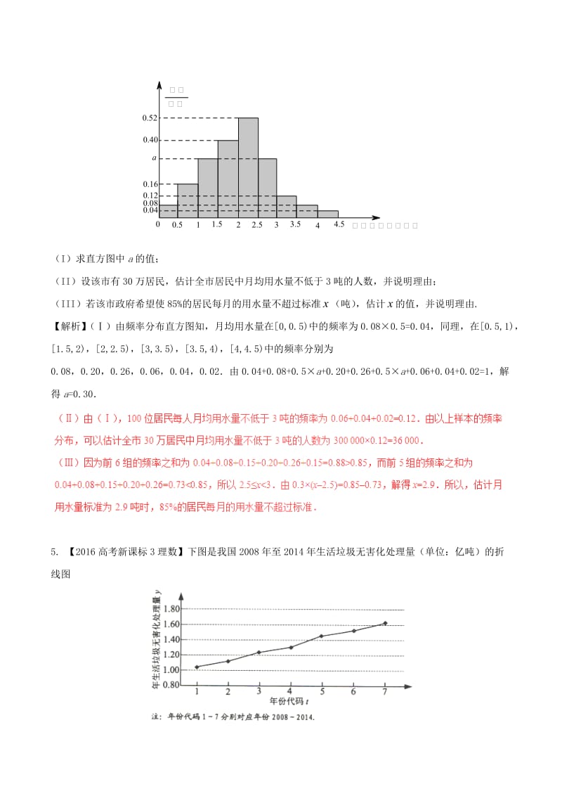 高考数学（精讲+精练+精析）专题12_3 统计与统计案例试题 理（含解析）_第3页