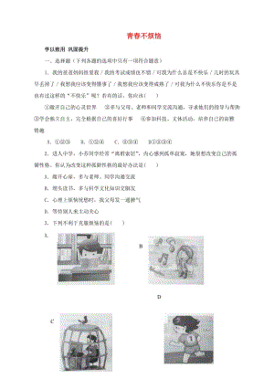 七年級政治上冊 2_4_1 青春不煩惱練習 魯人版六三制（道德與法治）