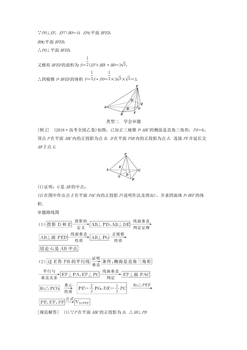 高考数学二轮复习 第2部分 专题四 立体几何必考点 文_第3页