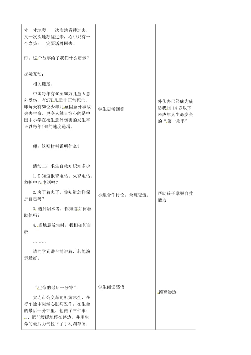 七年级政治上册 第2单元 第3课 第2框 认识你自己教案3 北师大版（道德与法治）_第2页